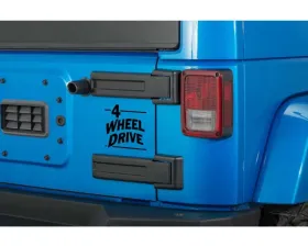 Quadratec Premium Vinyl 4 Wheel Drive Decal Black